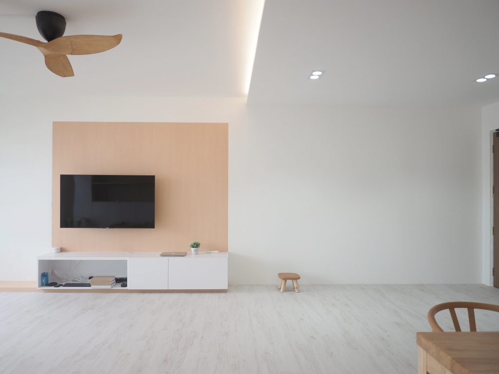 Singapore minimalist living room