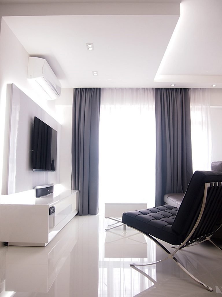 modern hdb living room