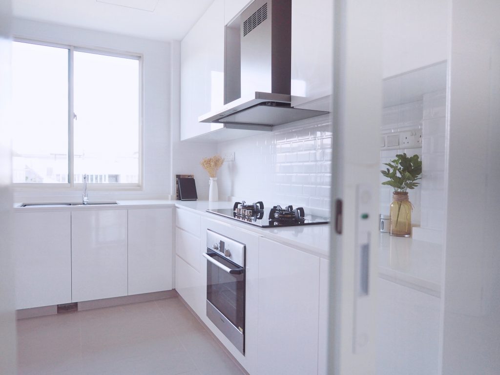 modern white kitchen singapore