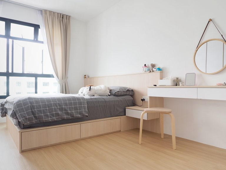 minimalist scandi bedroom hdb