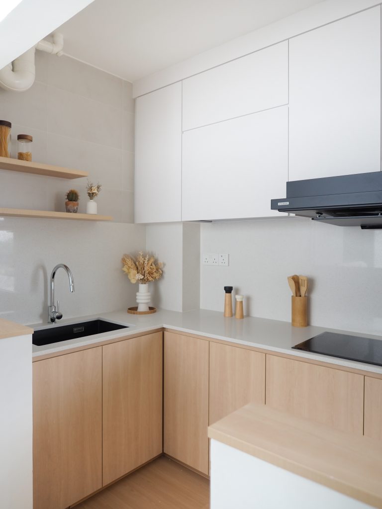 L shape singapore kitchen scandinavian