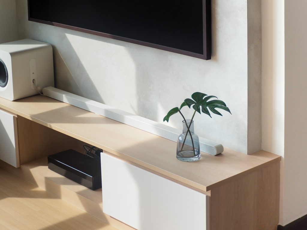 tv console scandinavian theme